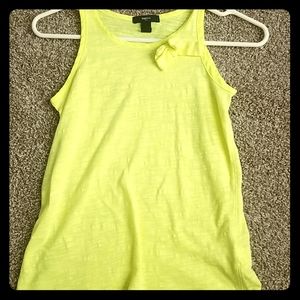 Kids neon yellow tank top
